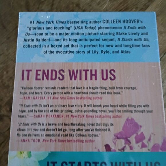 Colleen Hoover 2 book Set New Unopened It Ends with Us & It Starts with Us - Picture 3 of 7